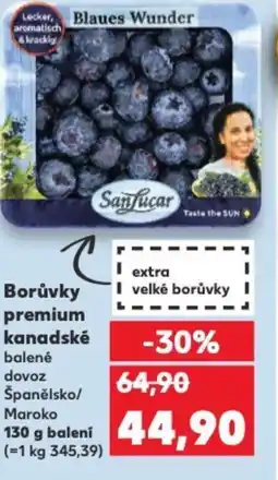 Kaufland Borůvky premium kanadské nabídka
