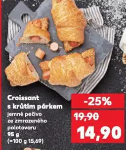 Kaufland Croissant s krůtím párkem nabídka