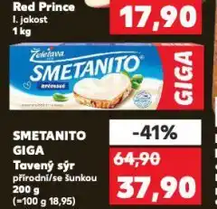 Kaufland Smetanito tavený sýr nabídka