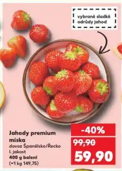 Kaufland Jahody nabídka