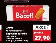 Kaufland Lotus karamelizované sušenky nabídka