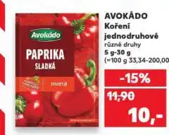 Kaufland Avokádo koření nabídka