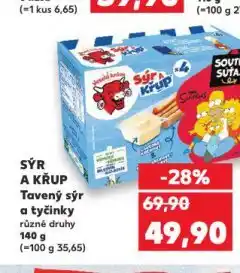 Kaufland Veselá kráva sýr a křup nabídka