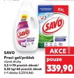 Kaufland Savo prací prášek nabídka