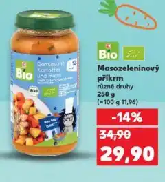Kaufland Bio masozeleninový příkrm nabídka
