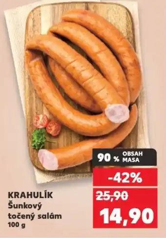 Kaufland KRAHULIK Šunkový točený salám nabídka