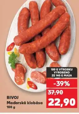 Kaufland BIVOJ Maďarská klobása nabídka