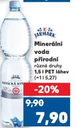 Kaufland Minerální voda přírodní nabídka
