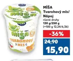 Kaufland OLMA Misa Tvarohový mls/ Nápoj nabídka