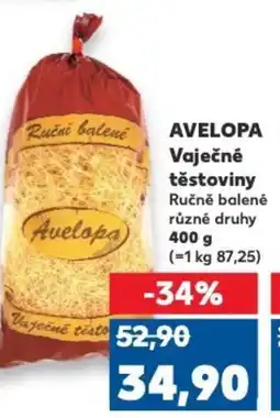 Kaufland AVELOPA Vaječné těstoviny nabídka