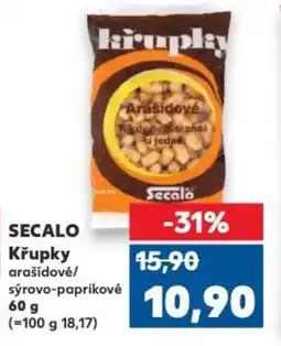 Kaufland SECALO Křupky arašídové/ sýrovo-paprikové nabídka