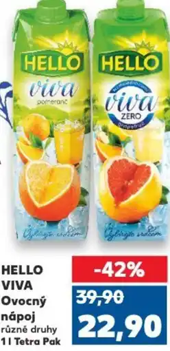 Kaufland HELLO VIVA Ovocný nápoj nabídka