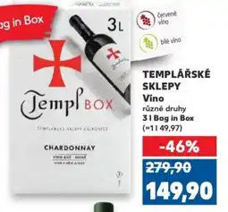 Kaufland TEMPLÁŘSKÉ SKLEPY Víno nabídka