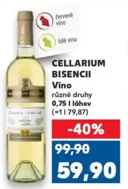 Kaufland CELLARIUM BISENCII Víno nabídka