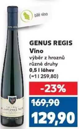Kaufland GENUS REGIS Vino nabídka
