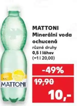 Kaufland MATTONI Minerální voda ochucená nabídka