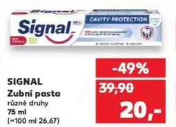 Kaufland SIGNAL Zubní pasta nabídka