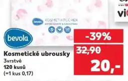 Kaufland Bevola Kosmetické ubrousky nabídka