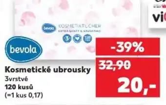 Kaufland Bevola Kosmetické ubrousky nabídka