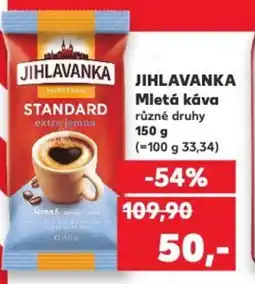 Kaufland JIHLAVANKA Mletá káva nabídka