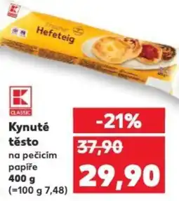 Kaufland Kynuté těsto na pečicím papíře nabídka