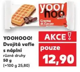 Kaufland YOOHOOO! Dvojitá vafle s náplní nabídka