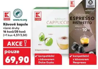 Kaufland Kávové kapsle nabídka
