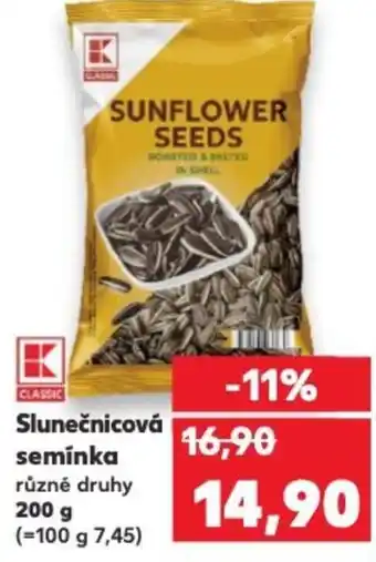 Kaufland Slunečnicová semínka nabídka