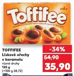Kaufland TOFFIFEE Lískové ořechy v karamelu nabídka