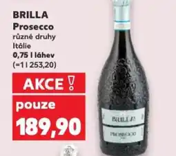 Kaufland BRILLA Prosecco nabídka