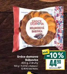 Billa Srdce domova Bábovka nabídka