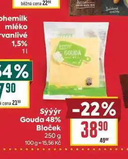 Billa Sýýýr Gouda 48% Bloček nabídka