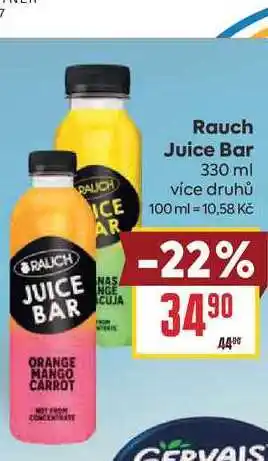 Billa Rauch Juice Bar nabídka