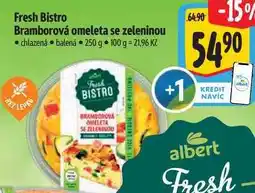 Albert Fresh Bistro Bramborová omeleta se zeleninou nabídka