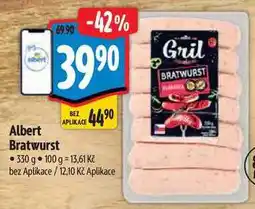 Albert Albert Bratwurst nabídka
