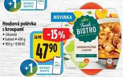 Albert Houbová polévka s kroupami nabídka