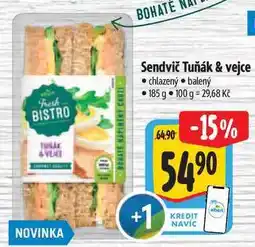 Albert Sendvič Tuňák & vejce nabídka