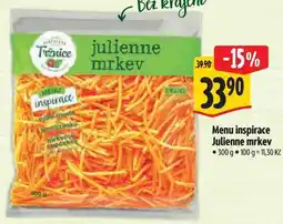Albert Menu inspirace Julienne mrkev nabídka