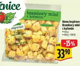 Albert Menu inspirace Brambory mini s kořením nabídka