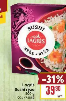 Billa Lagris Sushi rýže nabídka