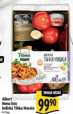 Albert Albert Menu box Indická Tikka Masala nabídka