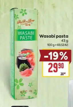 Billa Wasabi pasta nabídka