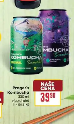 Billa Prager's Kombucha nabídka