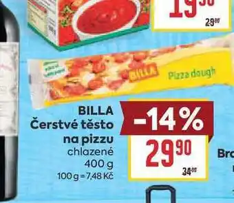 Billa BILLA Čerstvé těsto na pizzu chlazené nabídka