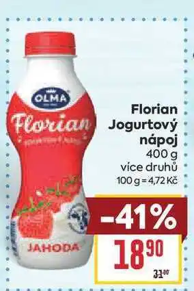 Billa Florian Jogurtový nápoj nabídka