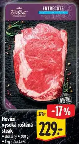 Albert Hovězí vysoká roštěná steak nabídka