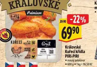 Albert Královské Kuřecí křídla PIRI-PIRI nabídka