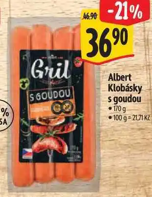 Albert Albert Klobásky s goudou nabídka