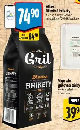 Albert Albert Dřevěné brikety nabídka