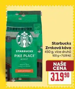 Billa Starbucks Zrnková káva nabídka